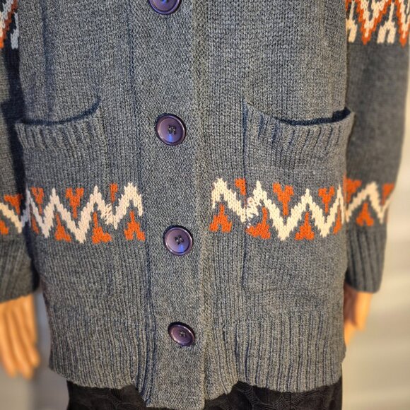 DOCKERS stylish Long sweater, button front, large pockets, Large NWT - Picture 6 of 16